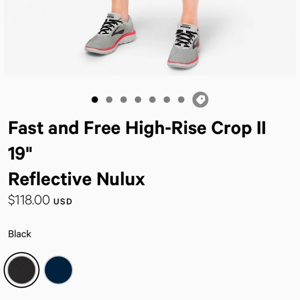 Fast and Free High Rise crop II 19” nulux